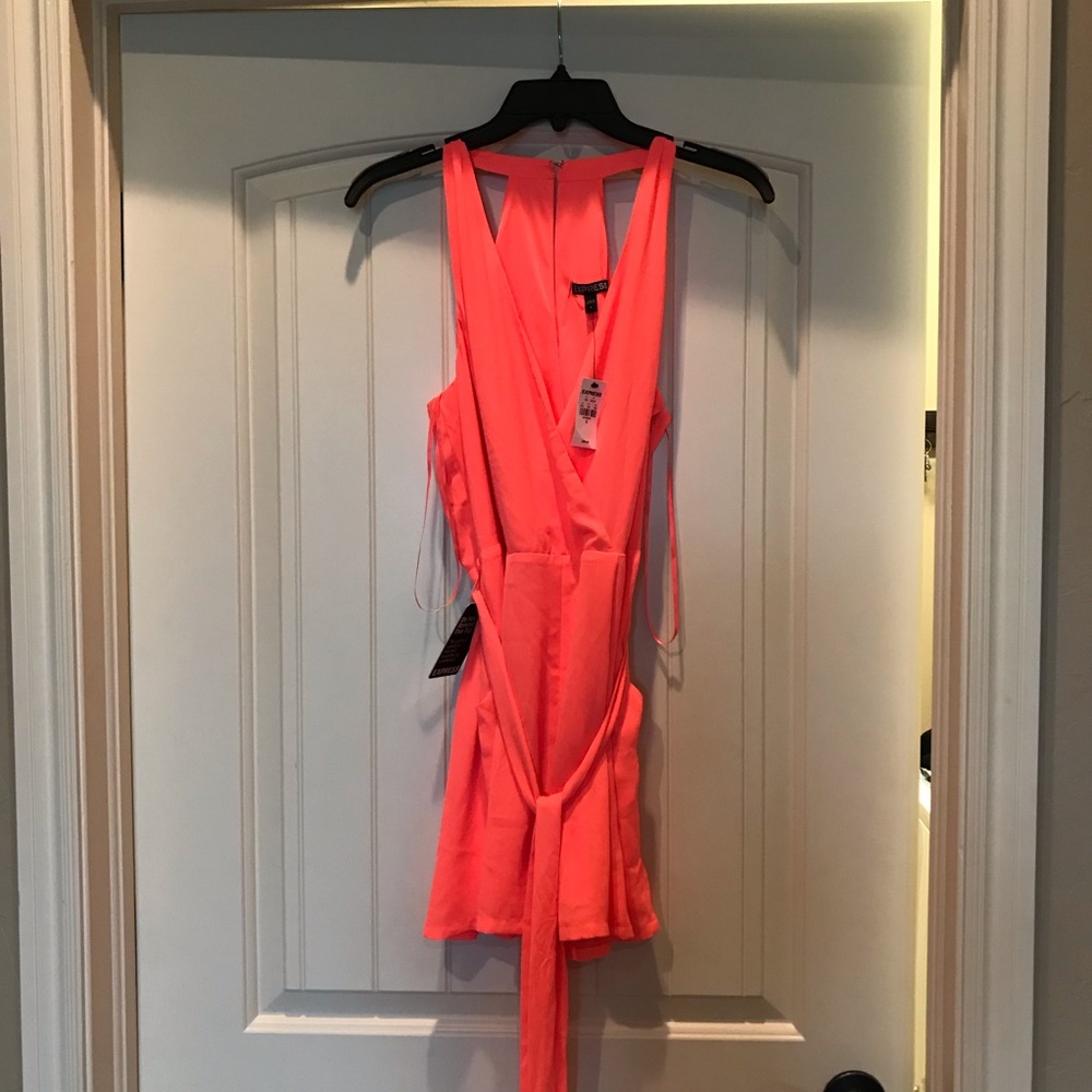 Women’s Express Coral/Pink Romper